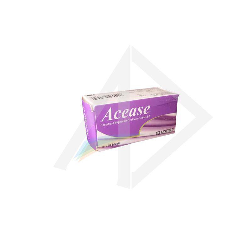 Acease 250mg Magnesium Trisilicate Antacid Tablets - 1 Strip of 10 Tablets