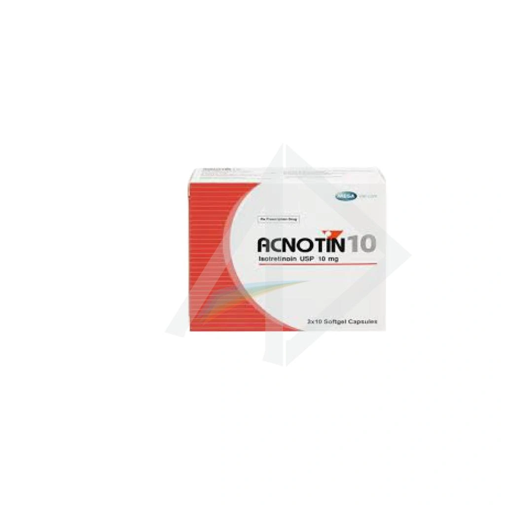 Mega We Care Acnotin 10mg Isotretinoin Capsules - 1 Box of 30 Capsules