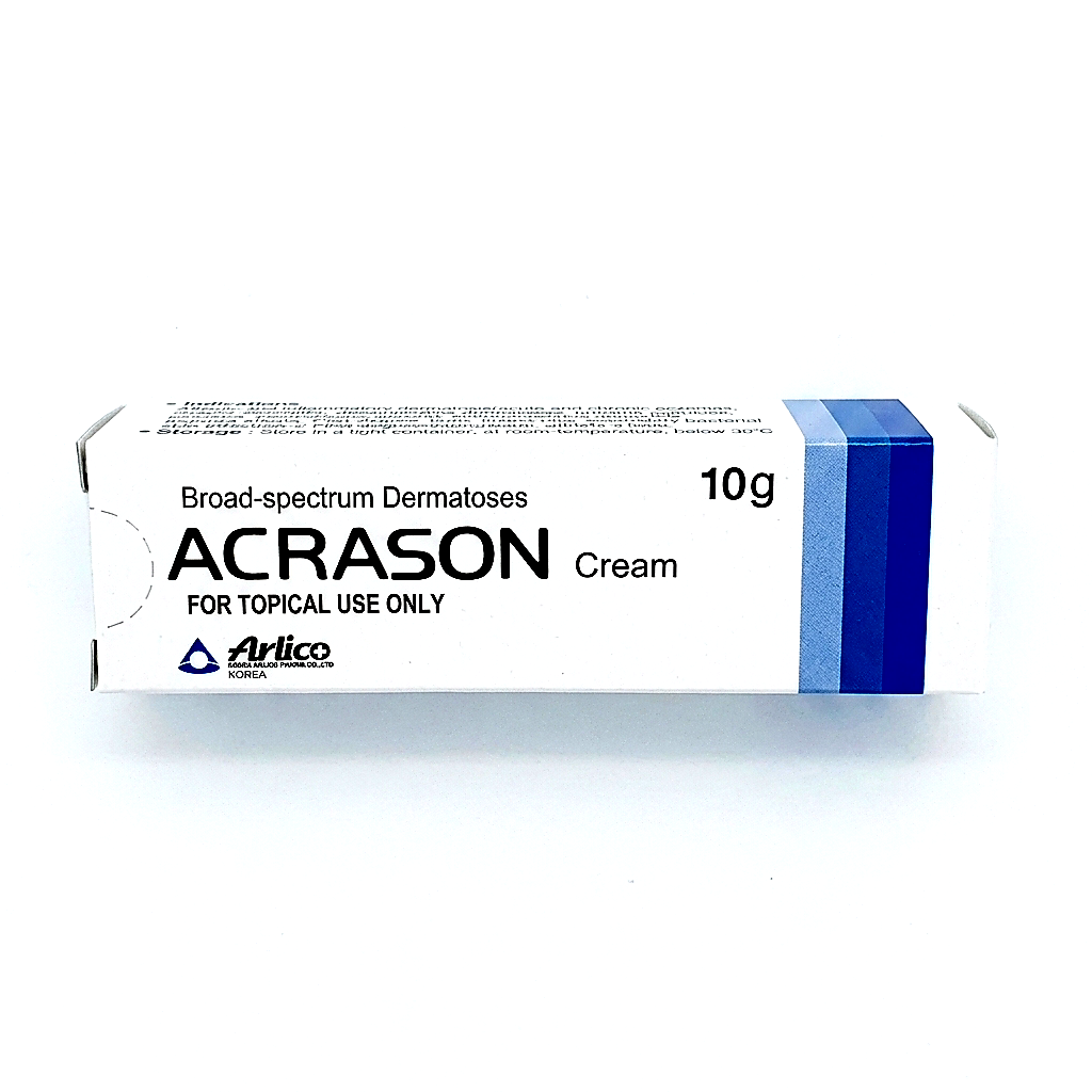 Acrason Triple Action Antifungal & Antibacterial Cream - 10g Tube