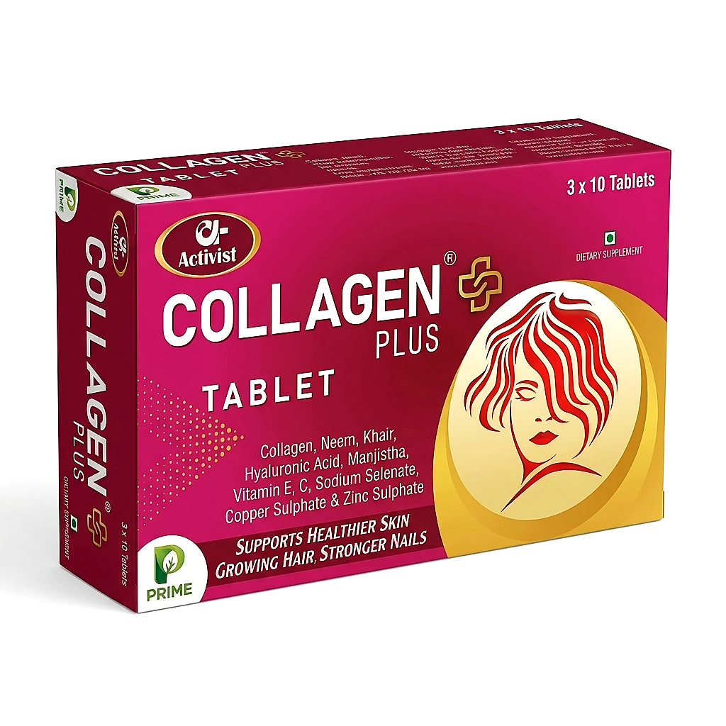Activist Collagen Plus Tablets - 3 Strip of 30 Tablets