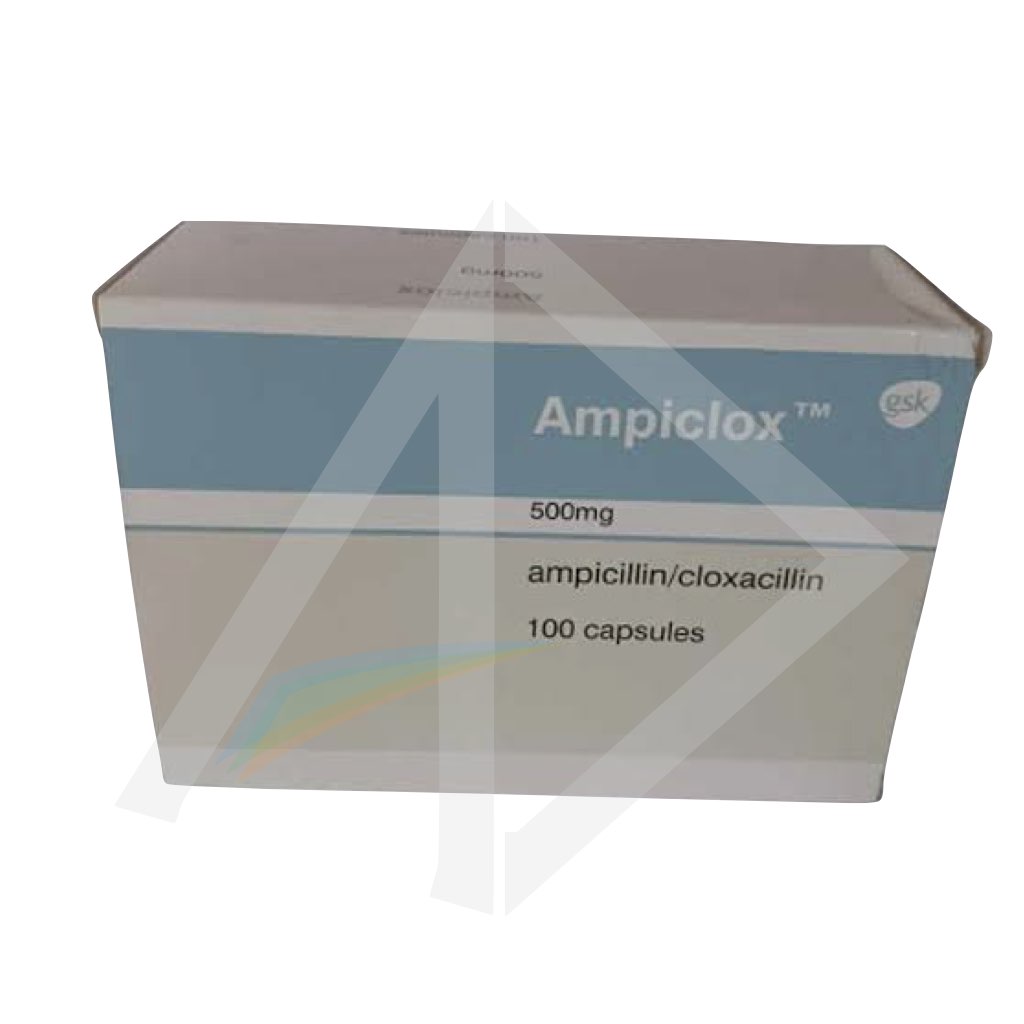 Ampicloxa 500mg (Ampicillin & Cloxacillin) Antibiotic Capsules - 1 Strip of 10 Capsules