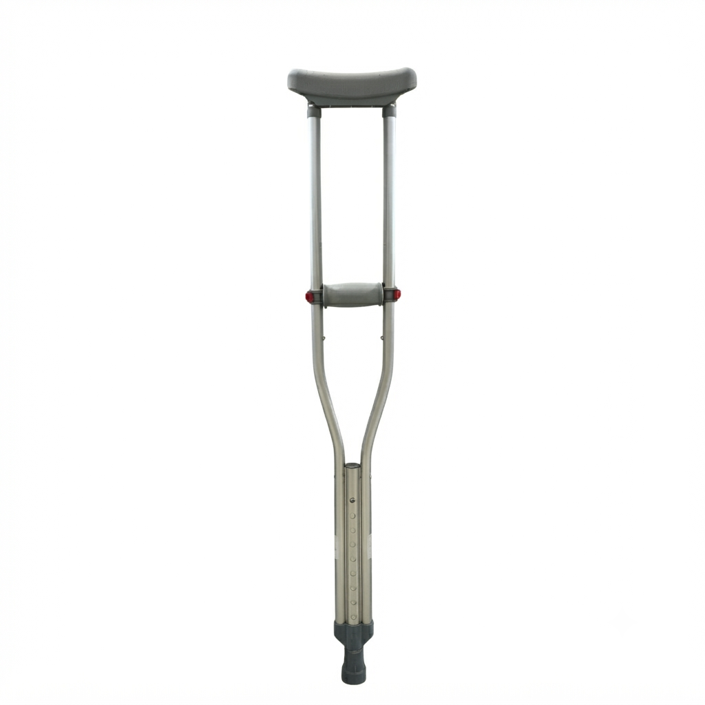 Auxiliary Underarm Aluminum Crutches - 1 Pair