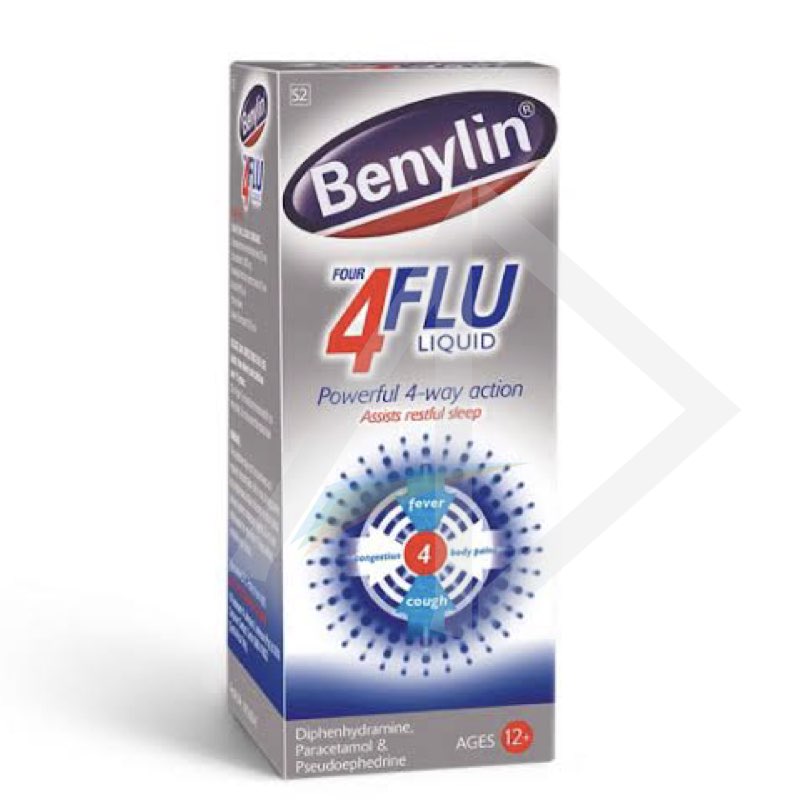 Benylin 4 flu syrup,200mls