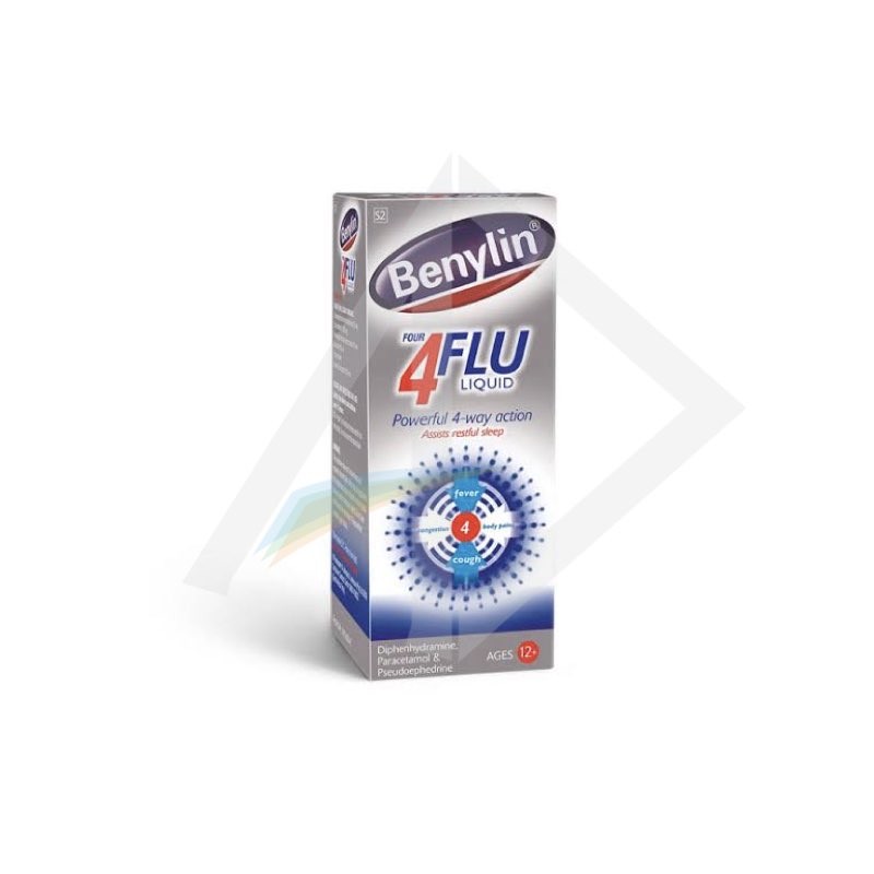 Benylin 4 Flu 100mls Syrup - bottle