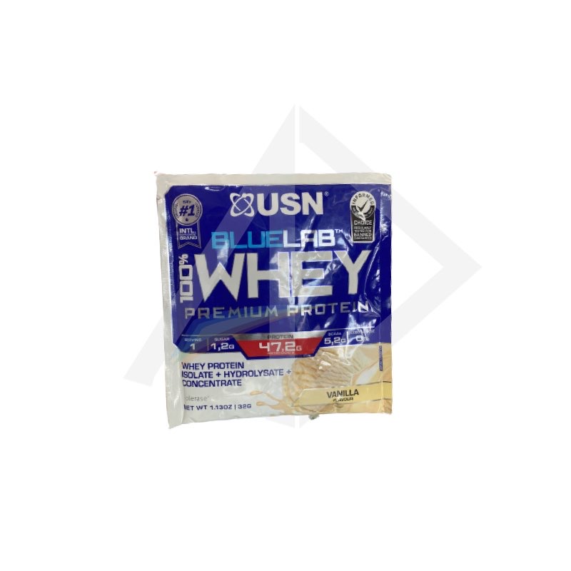 USN BlueLab 100% Premium Whey Protein (Vanilla Flavor) - 32g Sachet