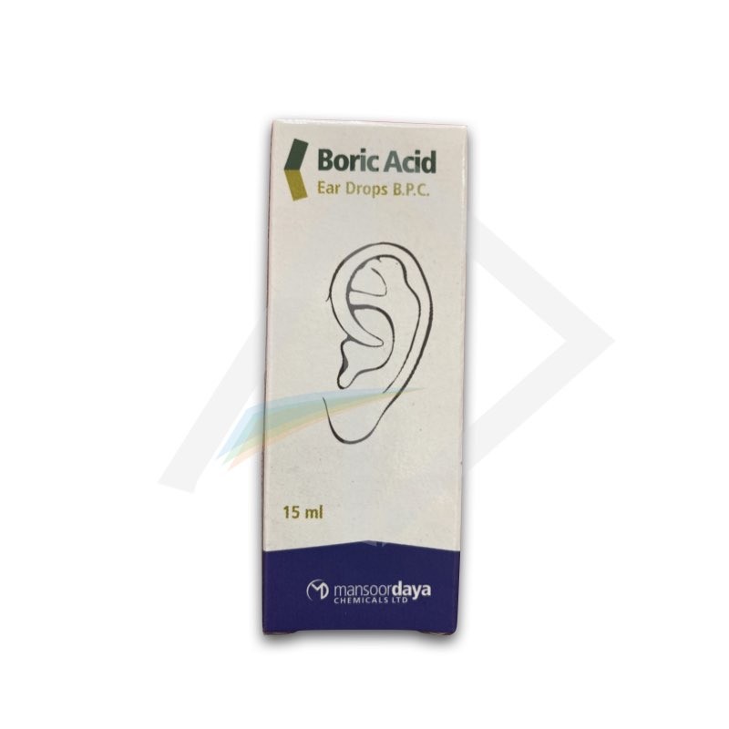 Boric Acid Ear Drops, 15 ml