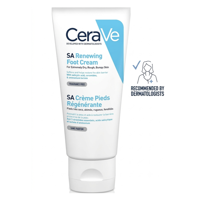 CeraVe SA Renewing Foot Cream - 88ml Tube