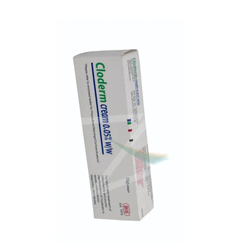 Cloderm 0.05% Clobetasol Propionate Cream - 15g Tube