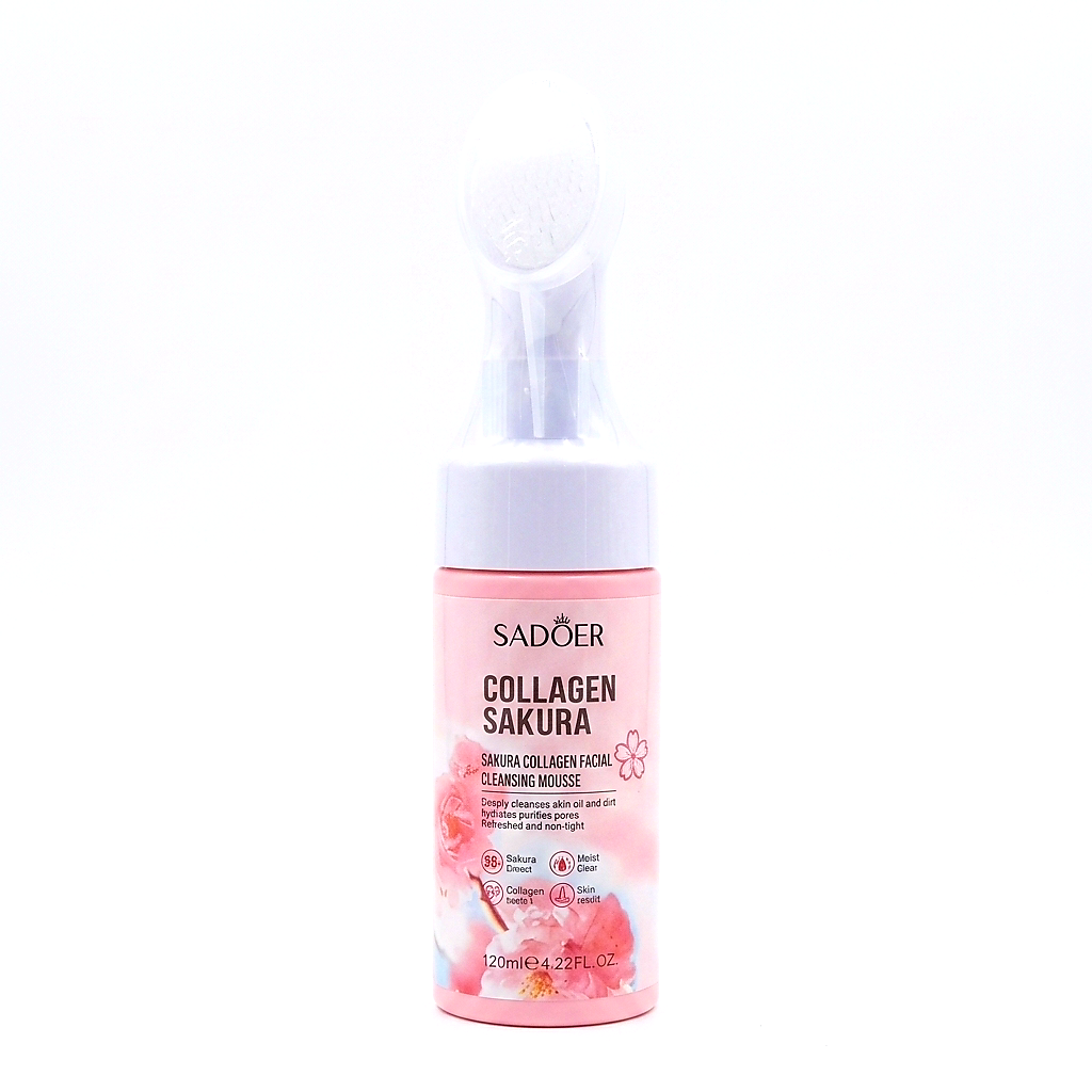 Sakura Collagen Foaming Facial Cleansing Mousse - 100ml