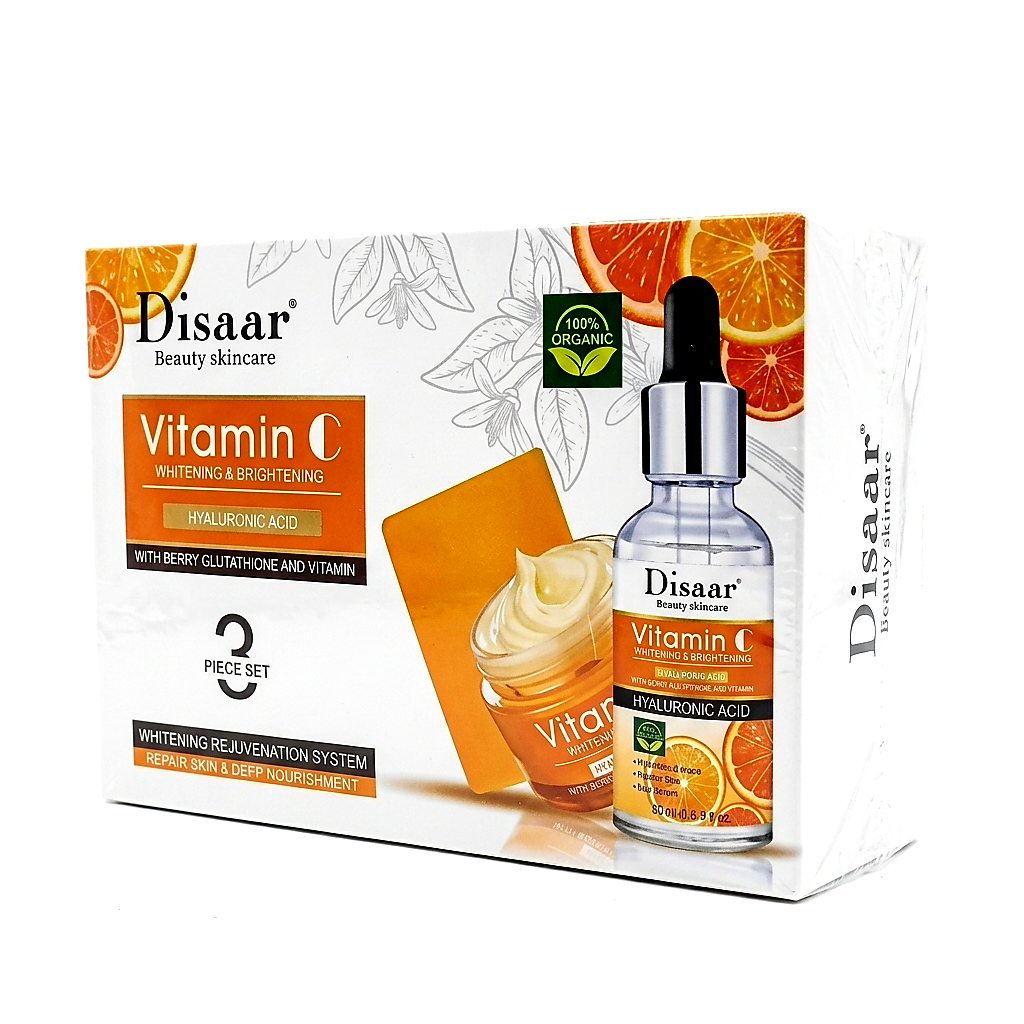 Disaar Vitamin C Brightening & Anti-Aging Serum Kit - 30ml Dropper