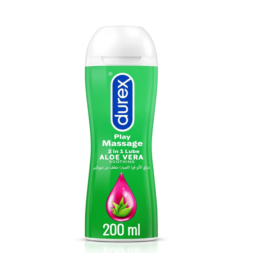 Durex Massage & Play 2-in-1 Lubricant with Aloe Vera - 200ml Bottle