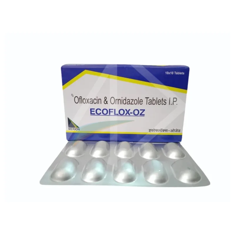 Ecoflox 500mg Ciprofloxacin Antibiotic Tablets - 1 Strip of 10 Tablets