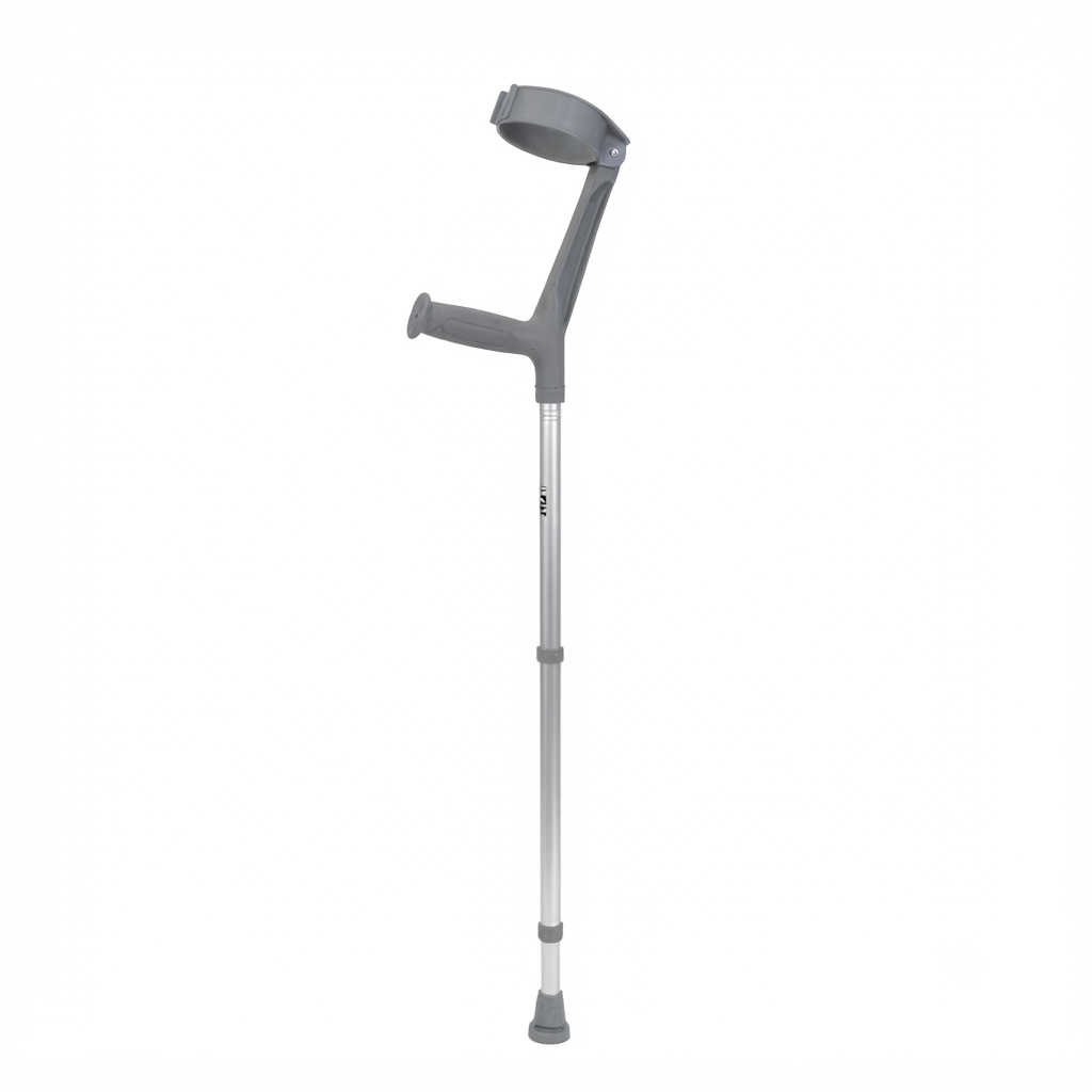 Adjustable Aluminum Elbow Forearm Crutches - 1 Pair