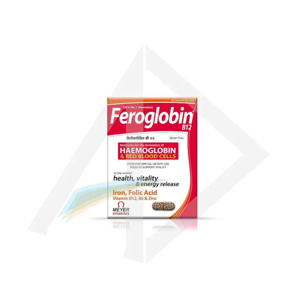 Vitabiotics Feroglobin Original Gentle Iron - 1 Pack of 30 Capsules