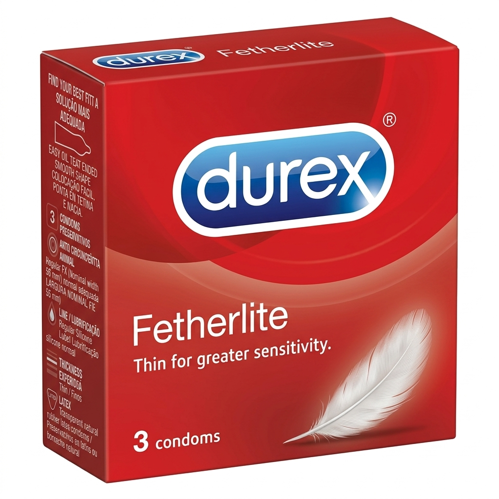 Durex Fetherlite Ultra Thin Condoms - 1 Pack of 3 Condoms