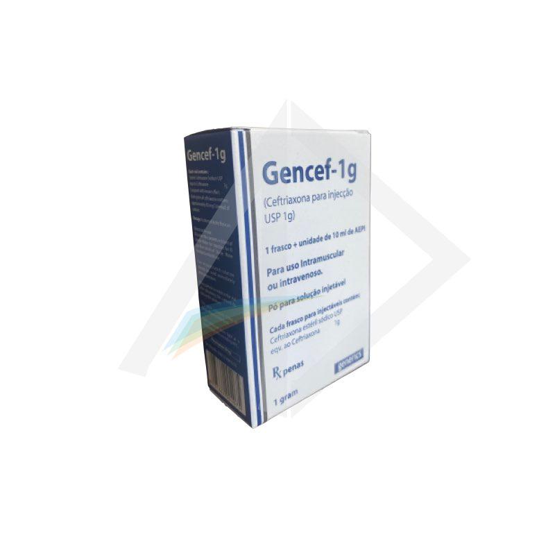 Gencef 1g Ceftriaxone Powder for Injection - 1 Vial