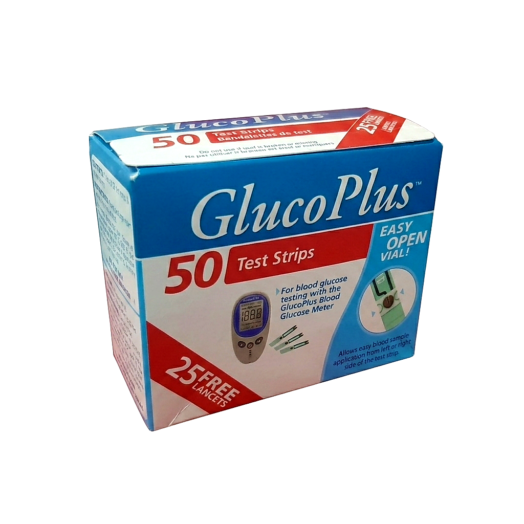 Glucose Test Strips (GlucoPlus) - 25's