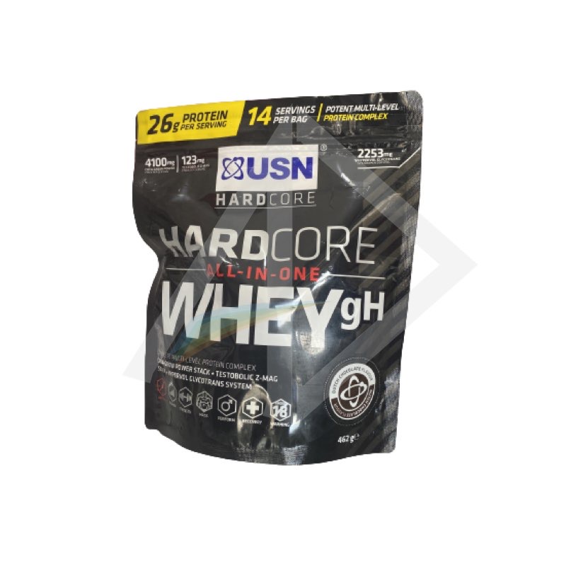 USN Hardcore All-In-One Whey Protein - 462g Tub
