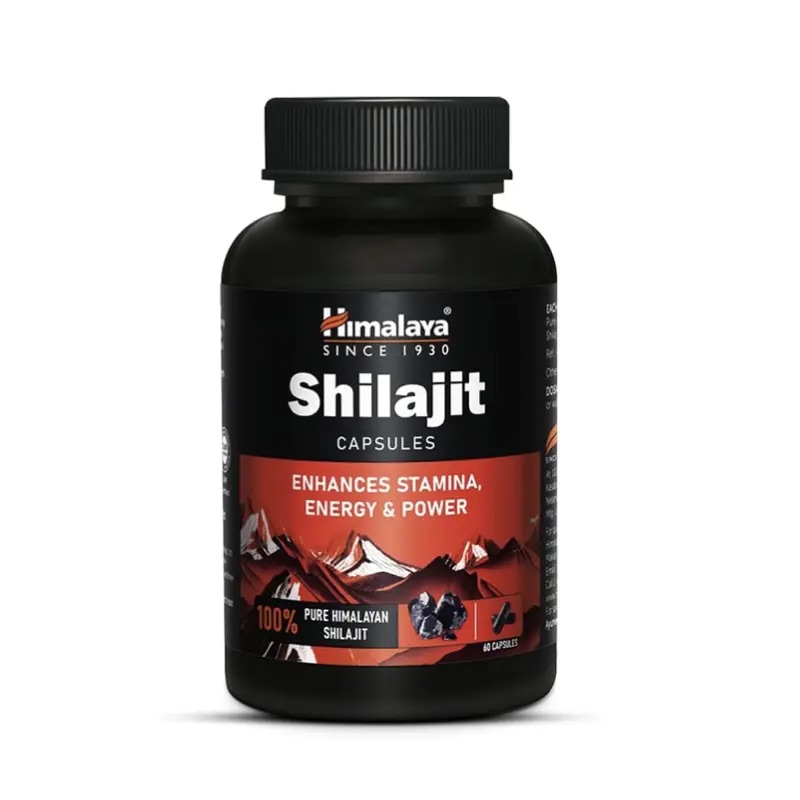 Himalaya Pure Shilajit Energy & Stamina - 1 Bottle of 60 Capsules