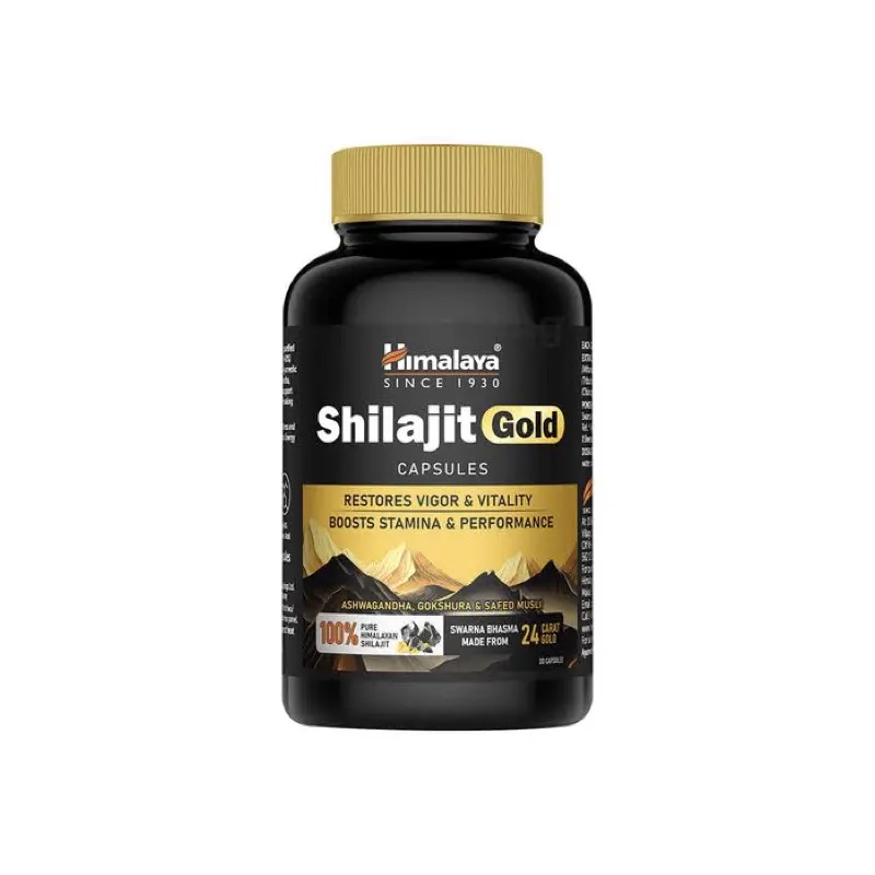 Himalaya Shilajit Gold Vigor & Performance - 1 Bottle of 60 Capsules