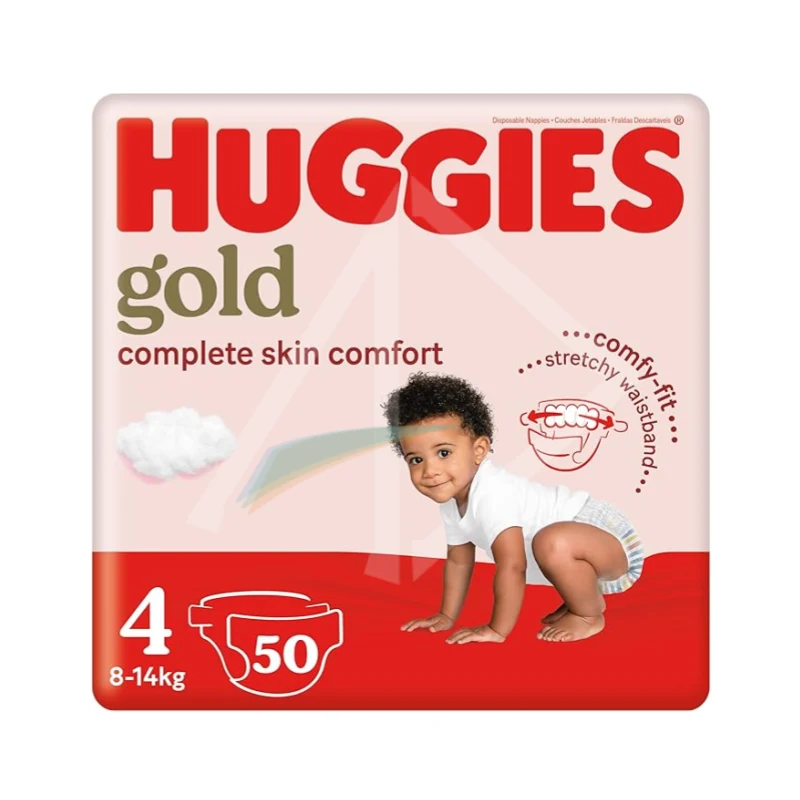 Huggies Gold Ultra-Absorbent Baby Diapers - 1 Pack of 50 Diapers