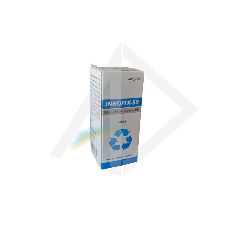 Innofix 50mg/5ml Cefixime Pediatric Oral Suspension - 60ml Bottle