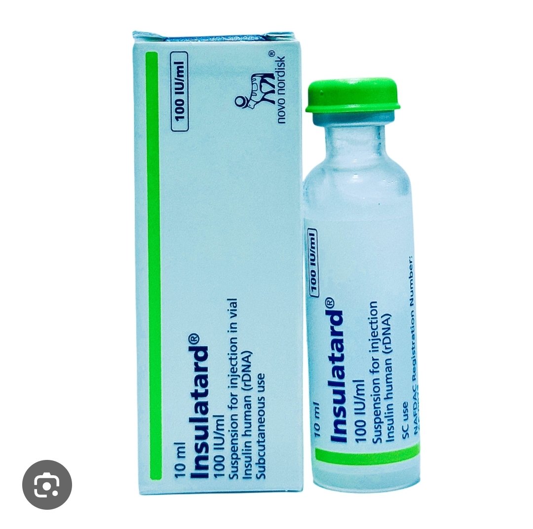 Insulatard 100 IU/ml NPH Human Insulin Injection - 1 Vial (10ml)