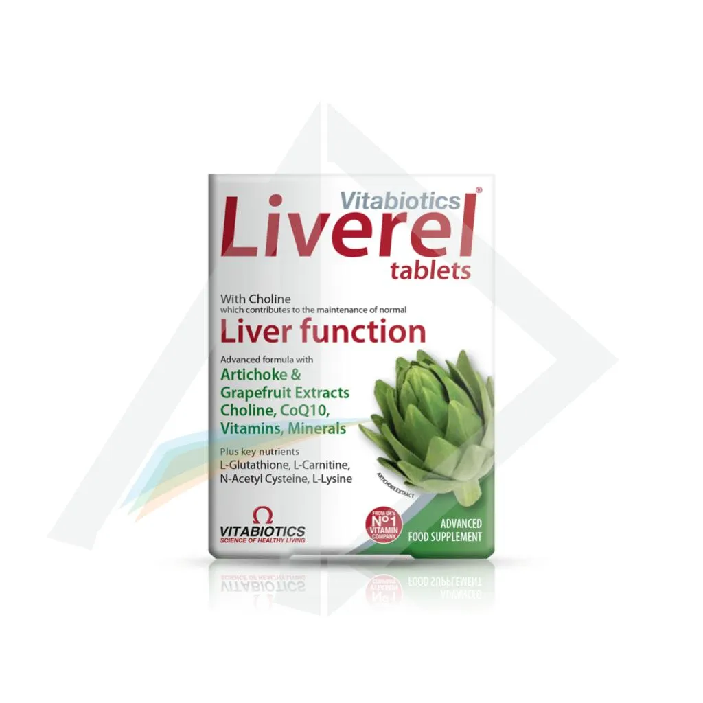 Vitabiotics Liveril Hepatic Support Tablets - 1 Pack of 30 Tablets