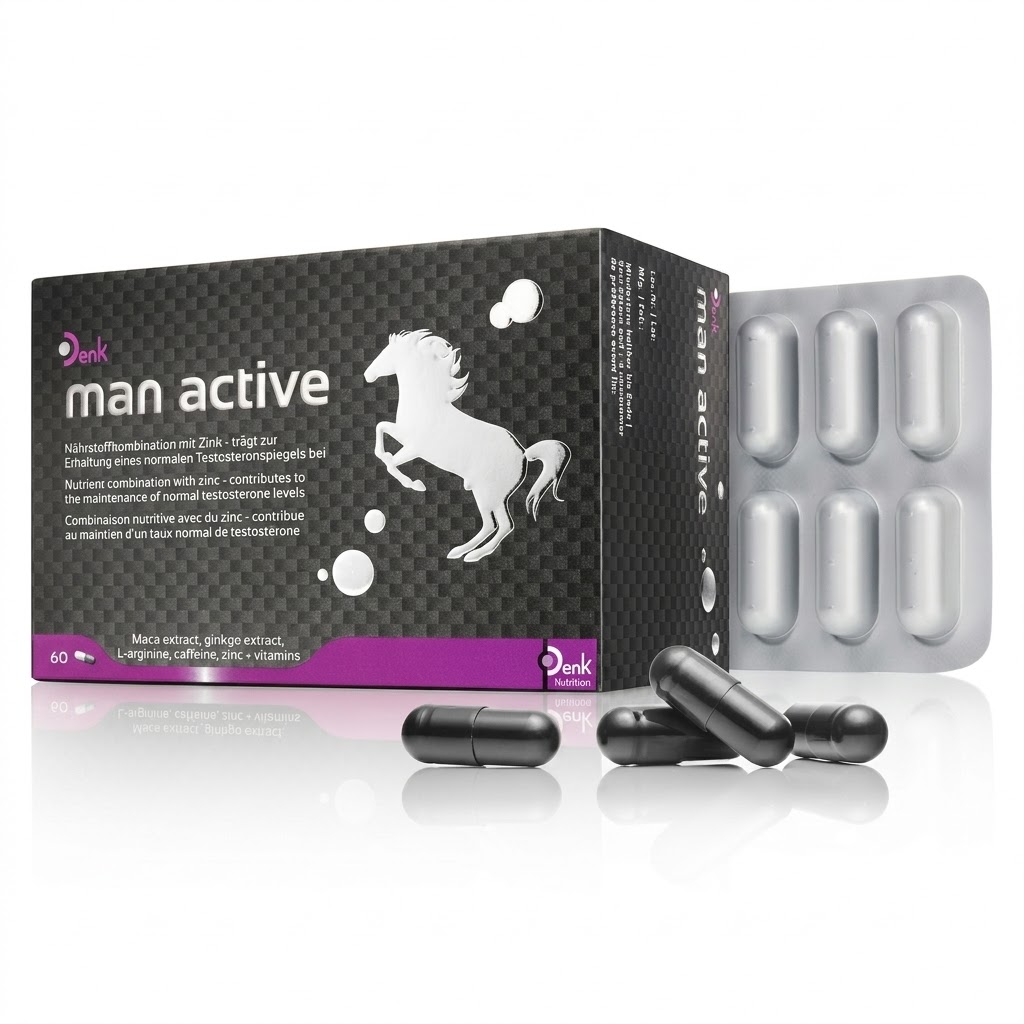 Denk Pharma Man Active Stamina Booster - 1 Pack of 60 Capsules
