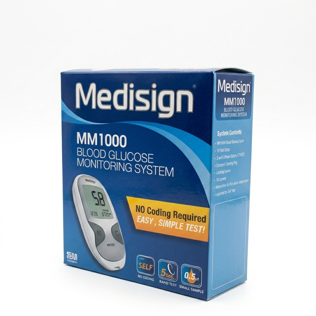 MediSign Blood Glucose Monitoring System - 1 Kit