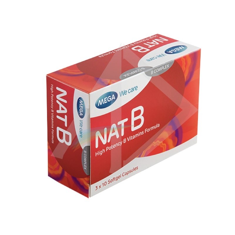 Nat B: High Potency B-Complex Capsules - 30's