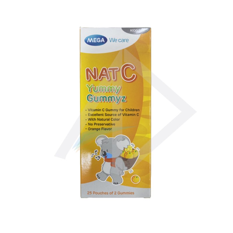 Mega We Care Nat C Yummy Gummyz - 25 Pouches