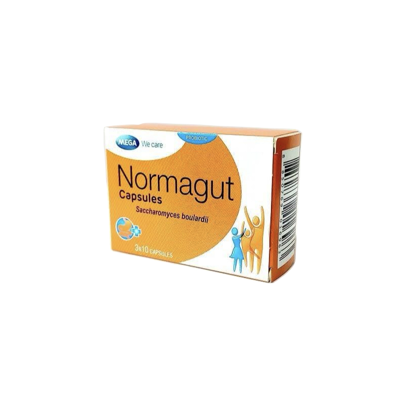 Normagut Saccharomyces Boulardii Probiotic Capsules - 1 Strip of 10 Capsules