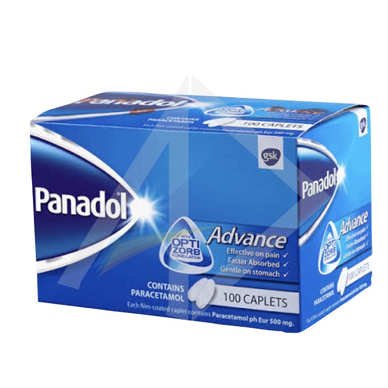 Panadol Advance 500mg Paracetamol Caplet - Strip Of 10 Tablets