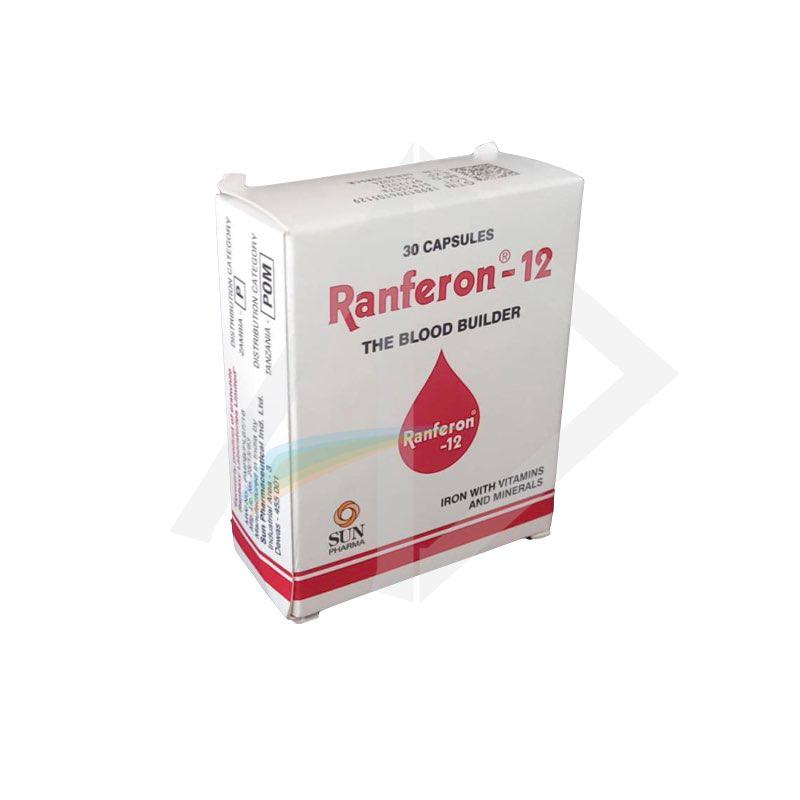 Ranferon Antianemia Iron & Folic Acid - 1 Strip of 10 Capsules