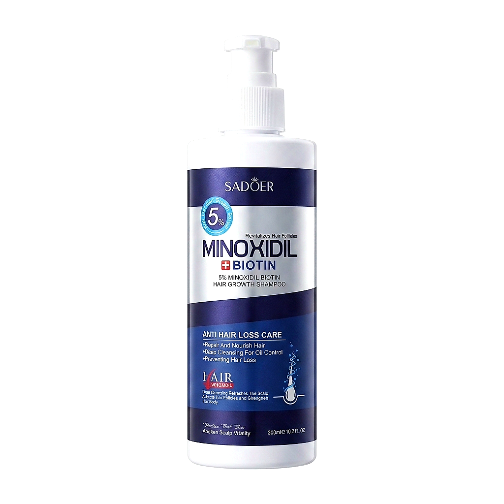Sadoer Minoxidil 5%& Biotin Hair Growth Shampoo - 300ml