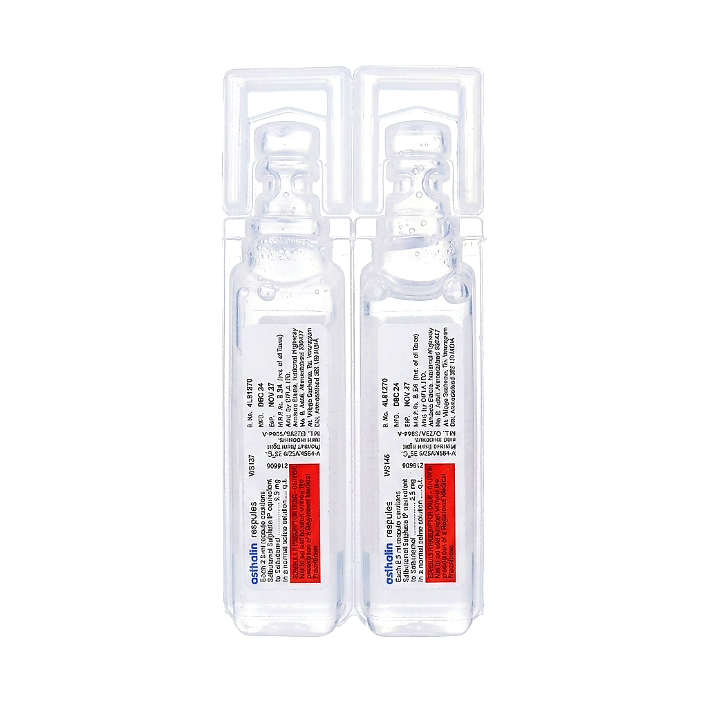 Salbutamol 2.5mg/2.5ml Respiratory Respules - 1 Single Respule