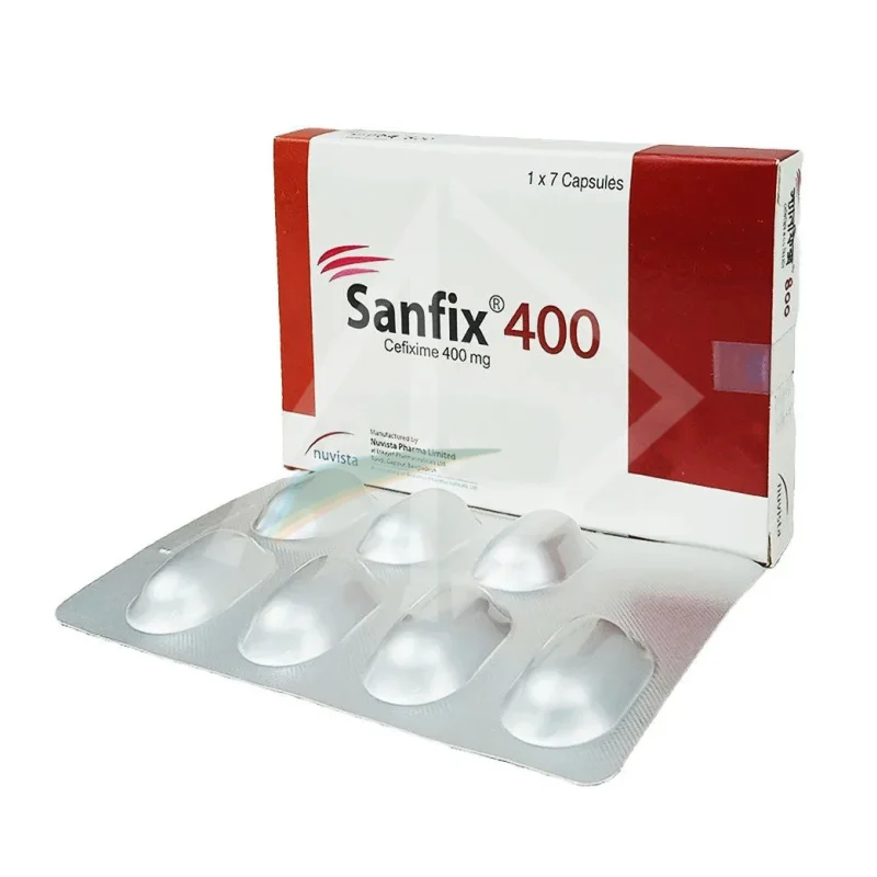 Sanix 200mg Cefixime Antibiotic Tablets - 1 Strip of 10 Tablets