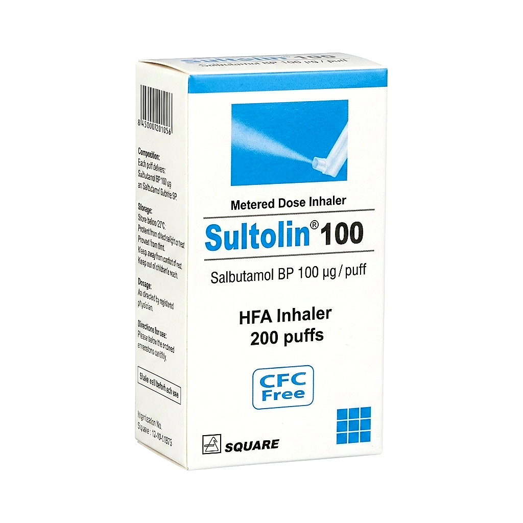 Sultolin 100mcg Inhaler Solution, 200Doses