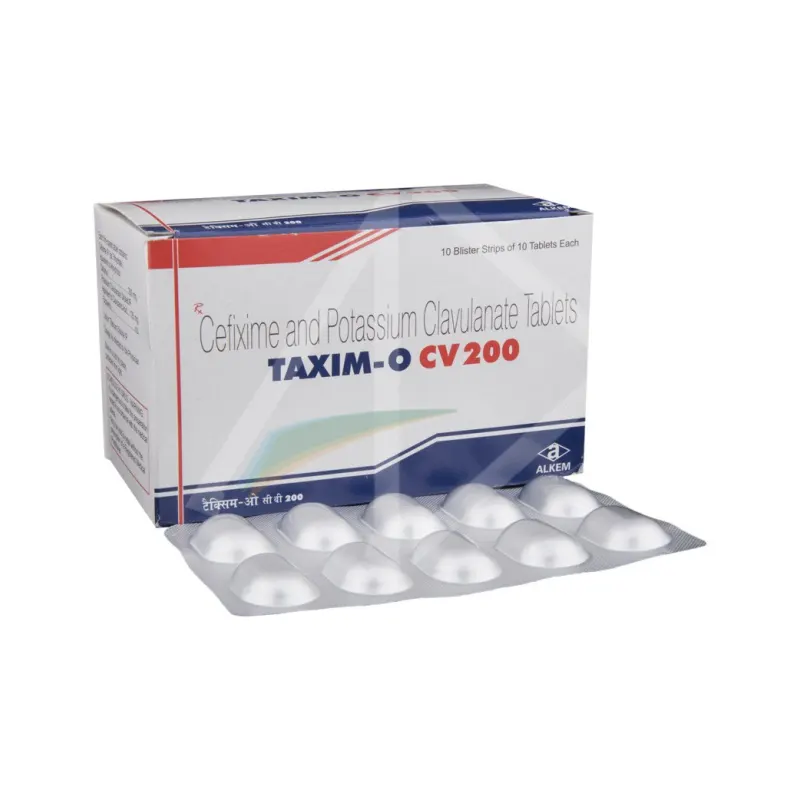 Taxim-O 200mg Cefixime Antibiotic Tablets - 1 Strip of 10 Tablets