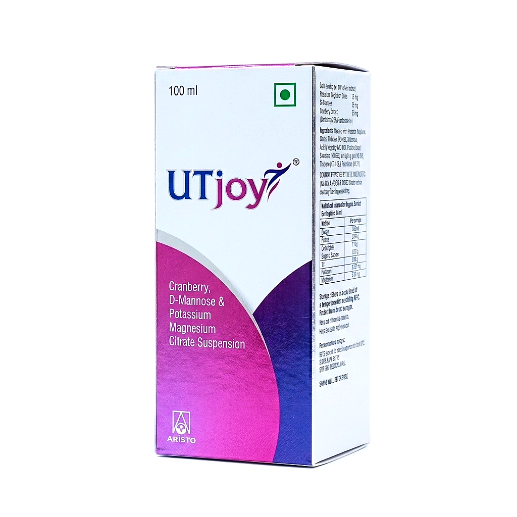 UTJOY Cranberry & D-Mannose Urinary Support Suspension - 100ml Bottle