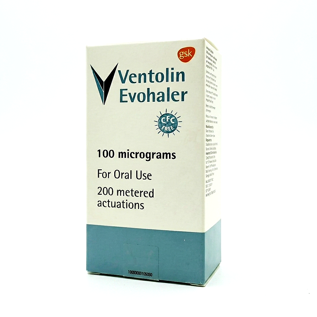 Ventolin 100mcg Metered Dose Inhaler - 200puffs