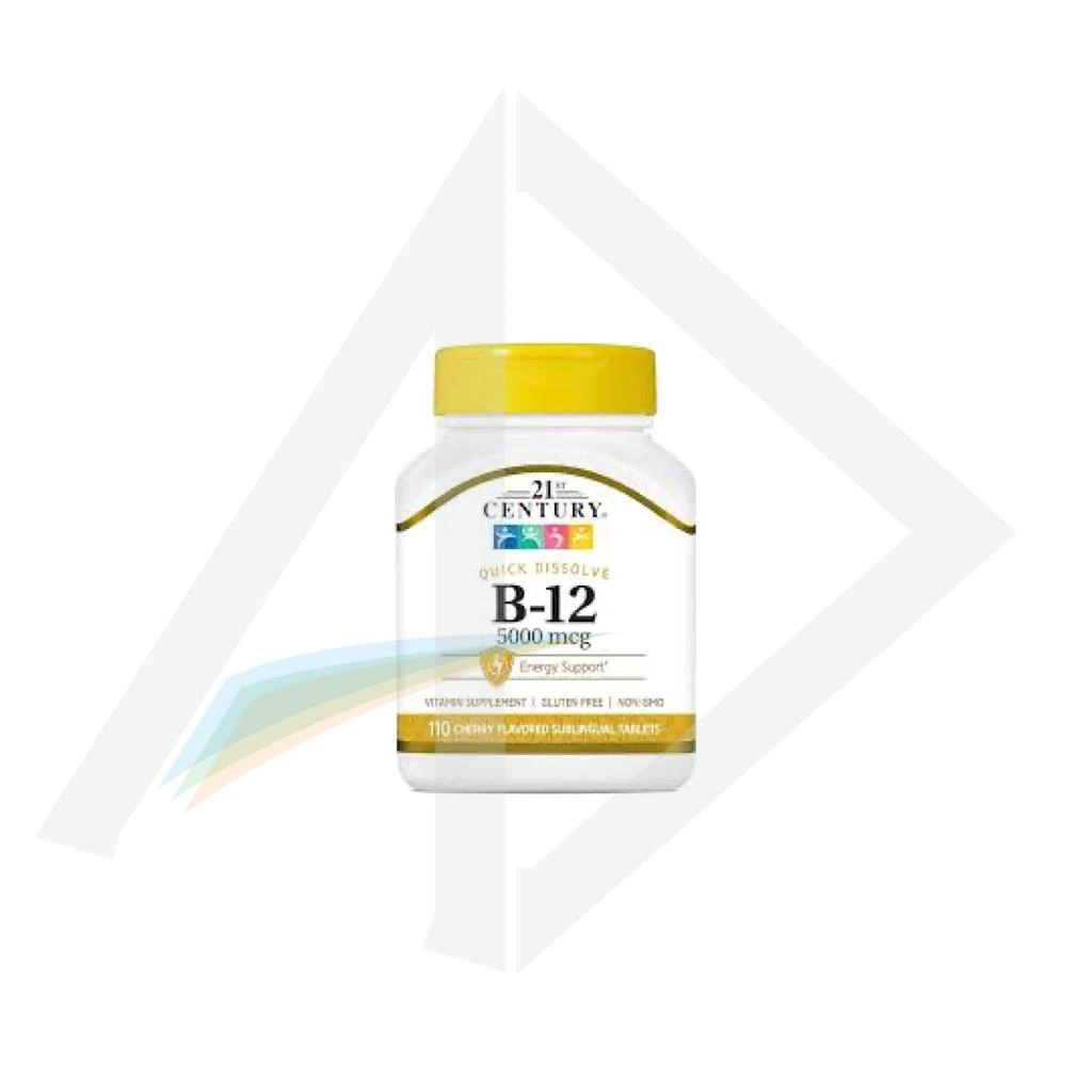 21st Century Vitamin B12 1000mcg Tablets - 1 Bottle of 60 Tablets