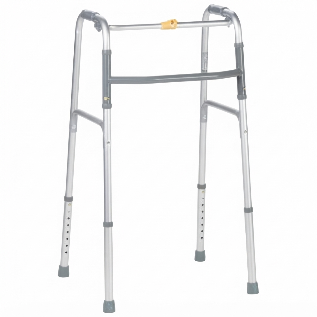 Adjustable Aluminum Walking Frame (No Wheels) - 1 Unit