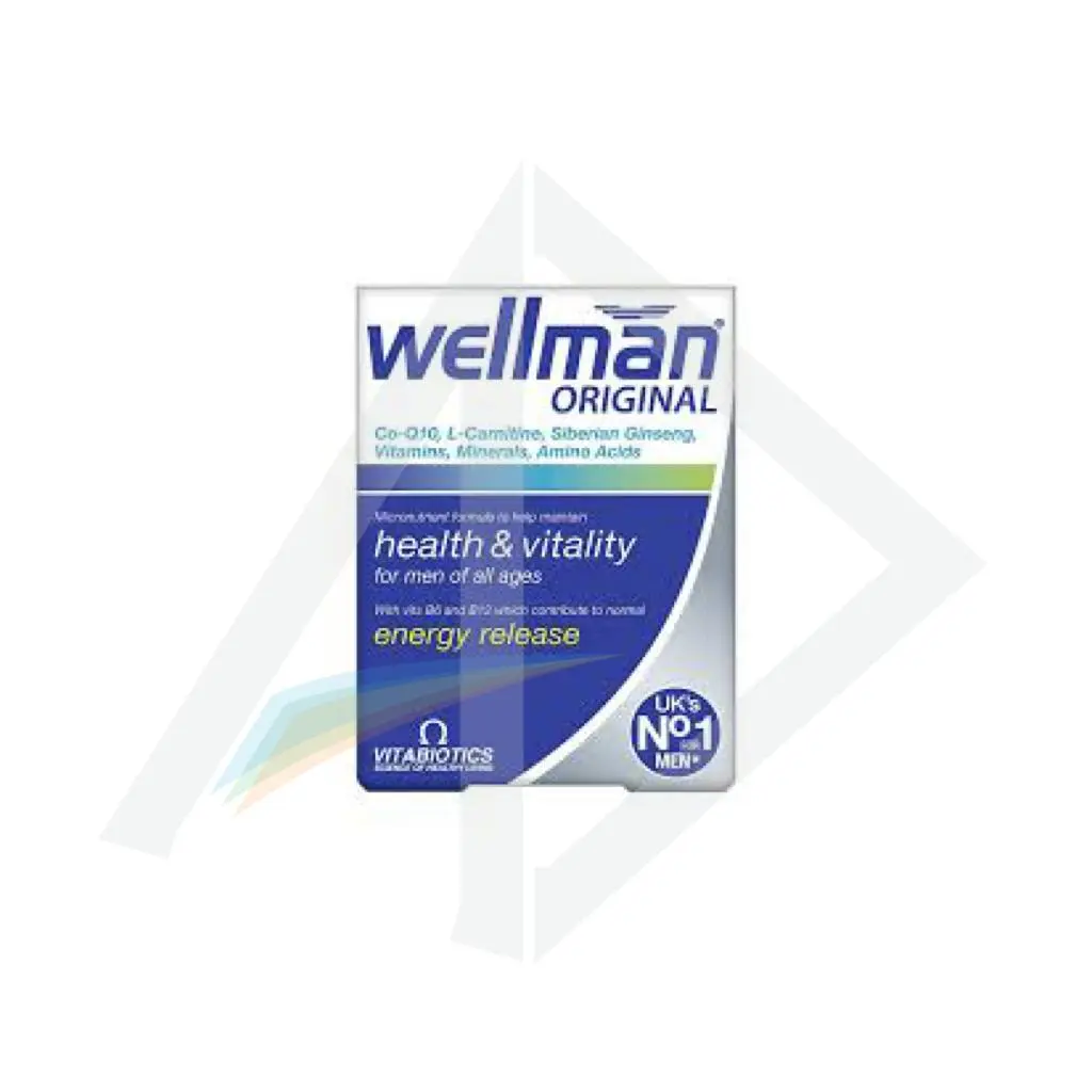 Vitabiotics Wellman Original Multivitamin for Men - 1 Pack of 30 Tablets
