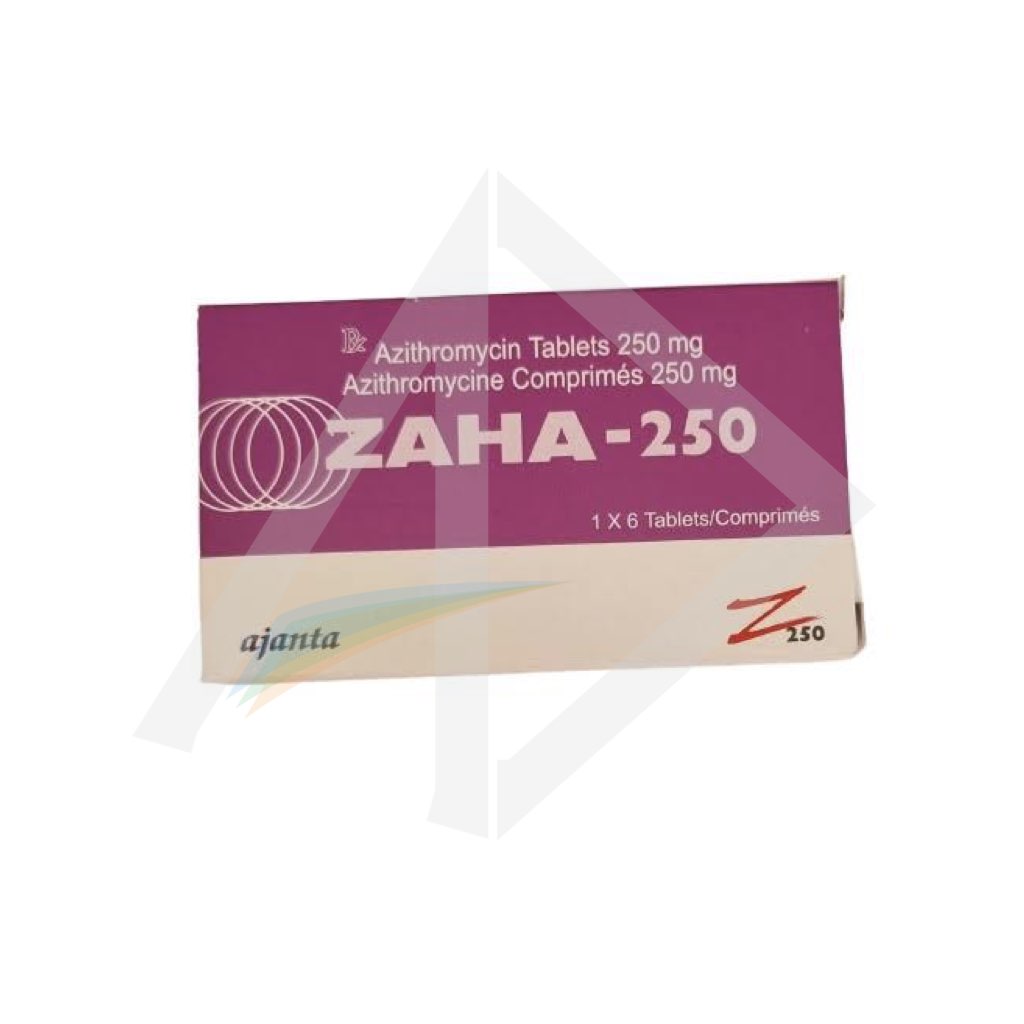 Zaha 250mg Azithromycin Antibiotic Tablets - 1 Strip of 10 Tablets